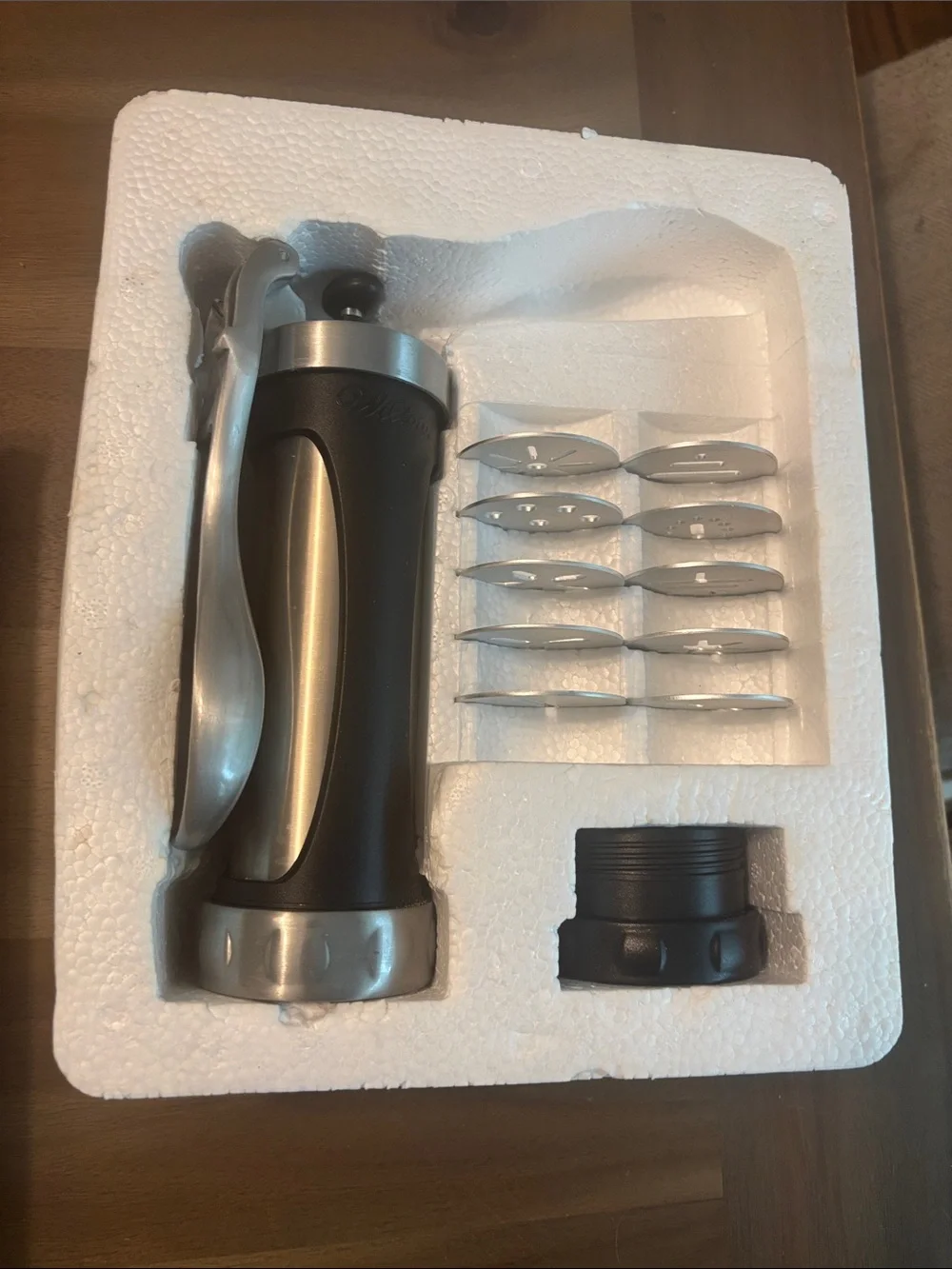 Wilton Cookie Pro Ultra Cookie Press - Black and Silver